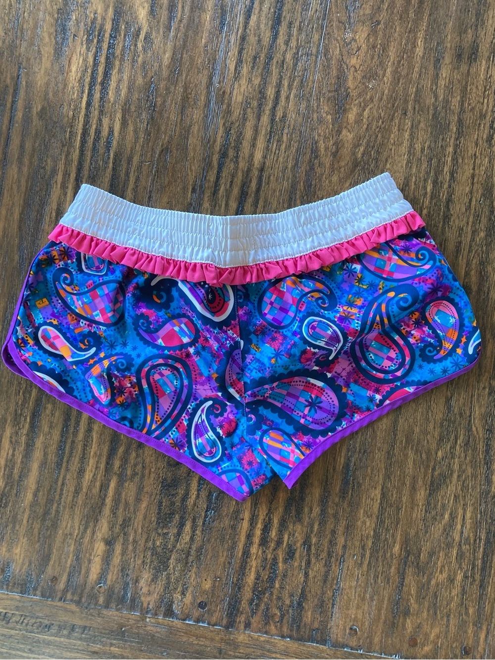 OP Low Rise Y2K Girly Ruffle Beachy Surfer Girl Retro Mini Board Shorts